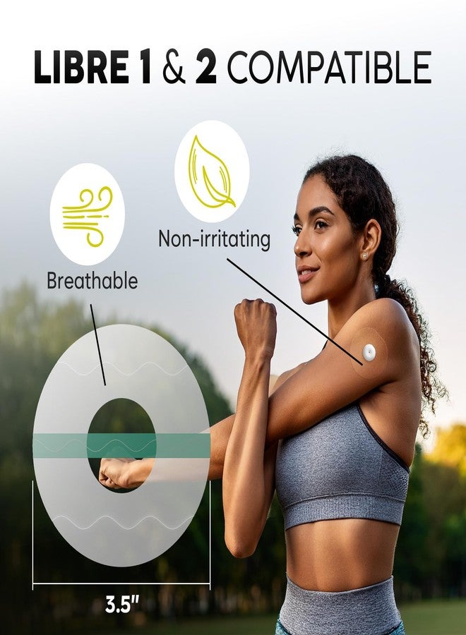 Adamson Freestyle Libre 2 Covers Waterproof – 20 Libre 2 Sensor Covers, Transparent, Easy to Apply and Remove, Long-Lasting, No Glue on Center, Non-Irritating – Ideal for Sports, Swimming, and Daily Use - Image 2
